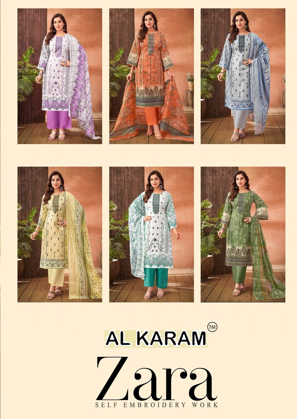 Zara Vol 2 By Al Karam Lawn Cotton Printed Wholesale Readymade Suits In India